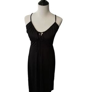 NWT Blue Rain Midi Dress Size Medium Black